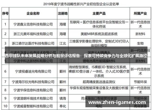 西甲球队未来发展战略分析与前景评估报告：探索可持续竞争力与全球化扩展路径